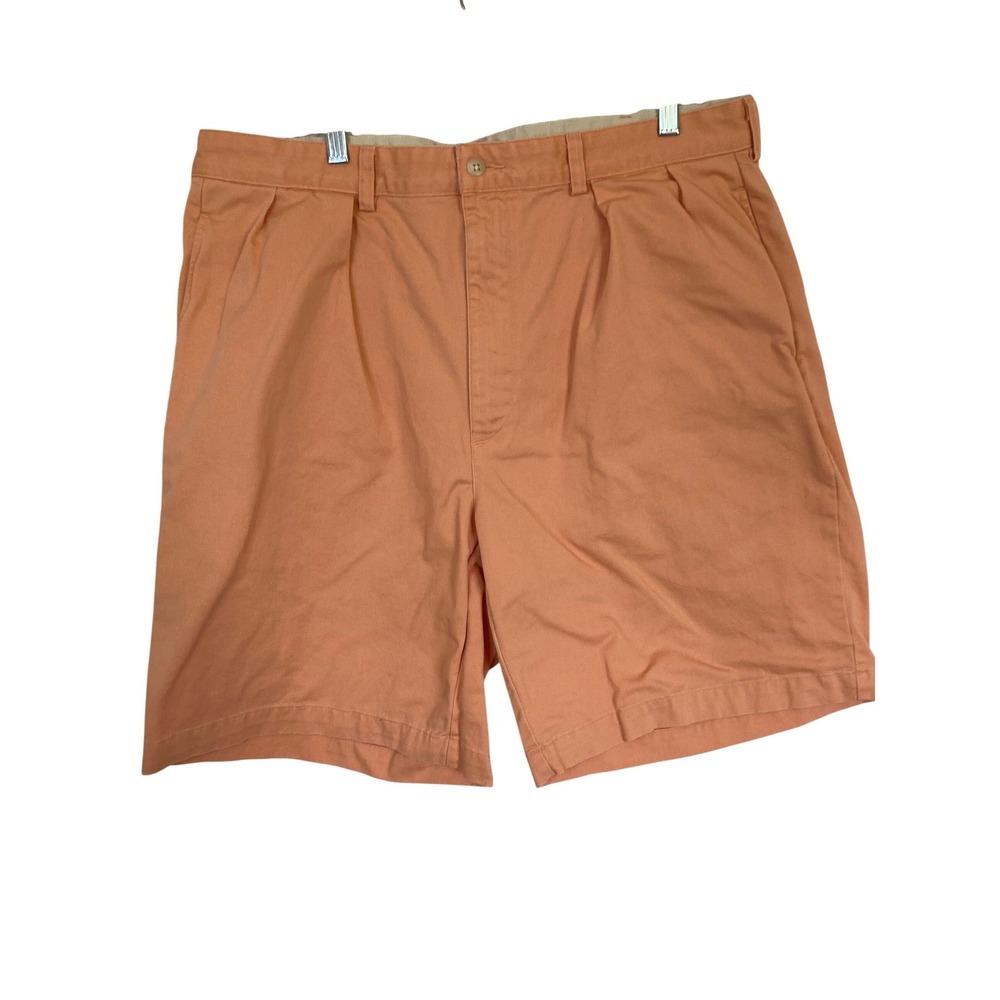 Polo Ralph‎ Lauren Mens Pleated Chino Shorts Size 38 Peach Salmon Orange